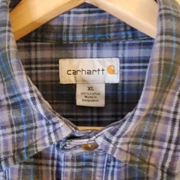 Carhartt Blue Colorway Button-Up Flannel‎ Size XL - Picture 3 of 8